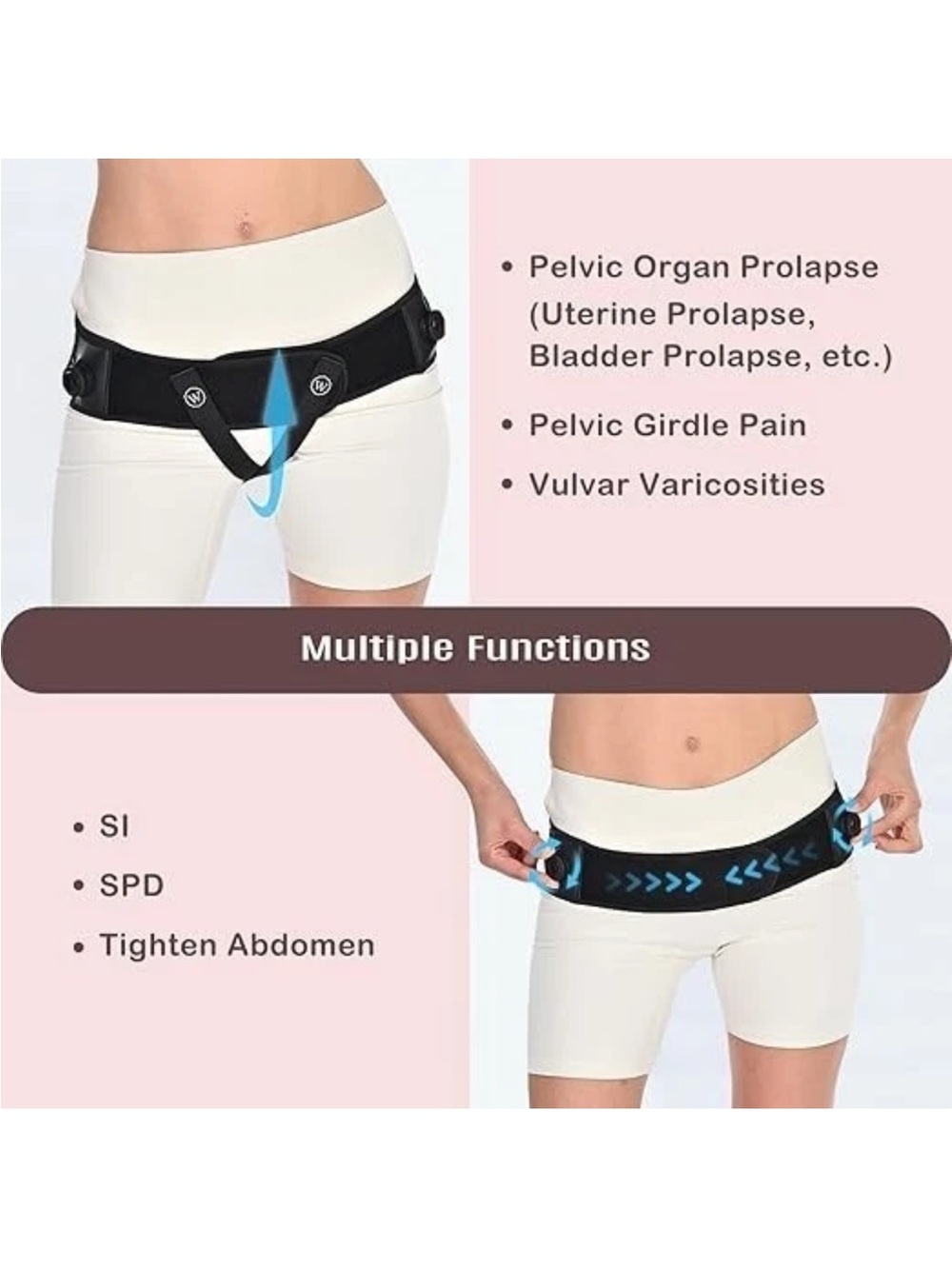 Postpartum Pelvic Support Belt - Black